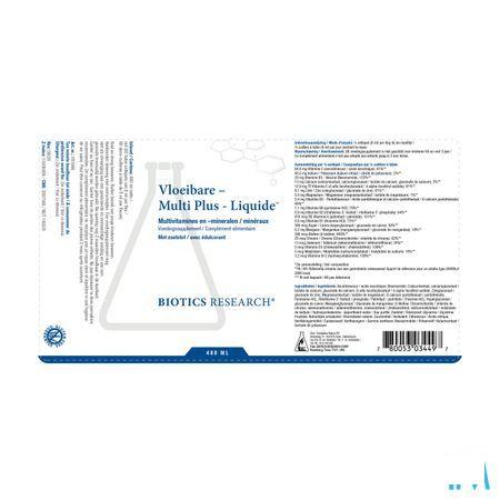 Biotics Multi-Plus-vloeibaar 480 ml  -  Energetica Natura