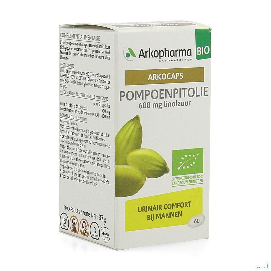 Arkocaps Pompoenpitolie Bio 60 Capsule  -  Arkopharma