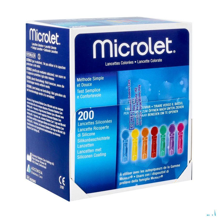 Microlet Lancetten Ster Gekleurd 200