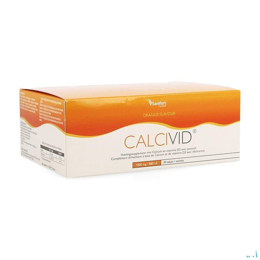 Calcivid 1000 mg/880IEOrange Zakjes 30 