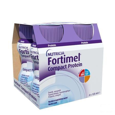 Fortimel Compact Protein Neutraal 4x125 ml  -  Nutricia