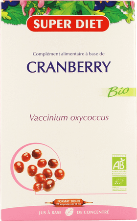 Super Diet Canneberge Bio Conf.urinair Ampoule 20x15 ml  -  Superdiet Laboratoires