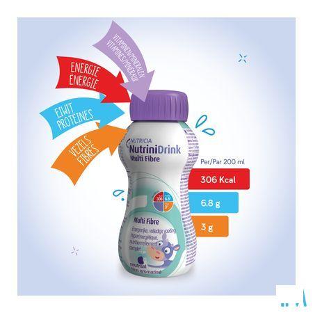 Nutrinidrink Multi Fibre Neutre Flacon 200 ml  -  Nutricia