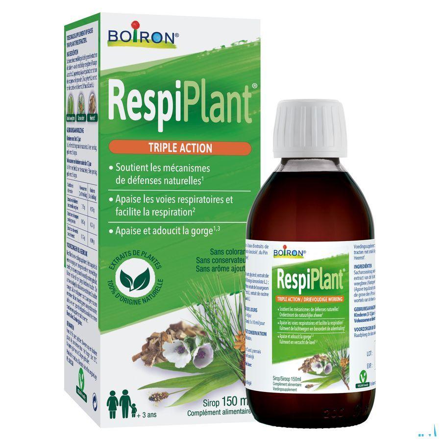 Respiplant Siroop Neus & Keel Nat.Afweer150 ml Boiron