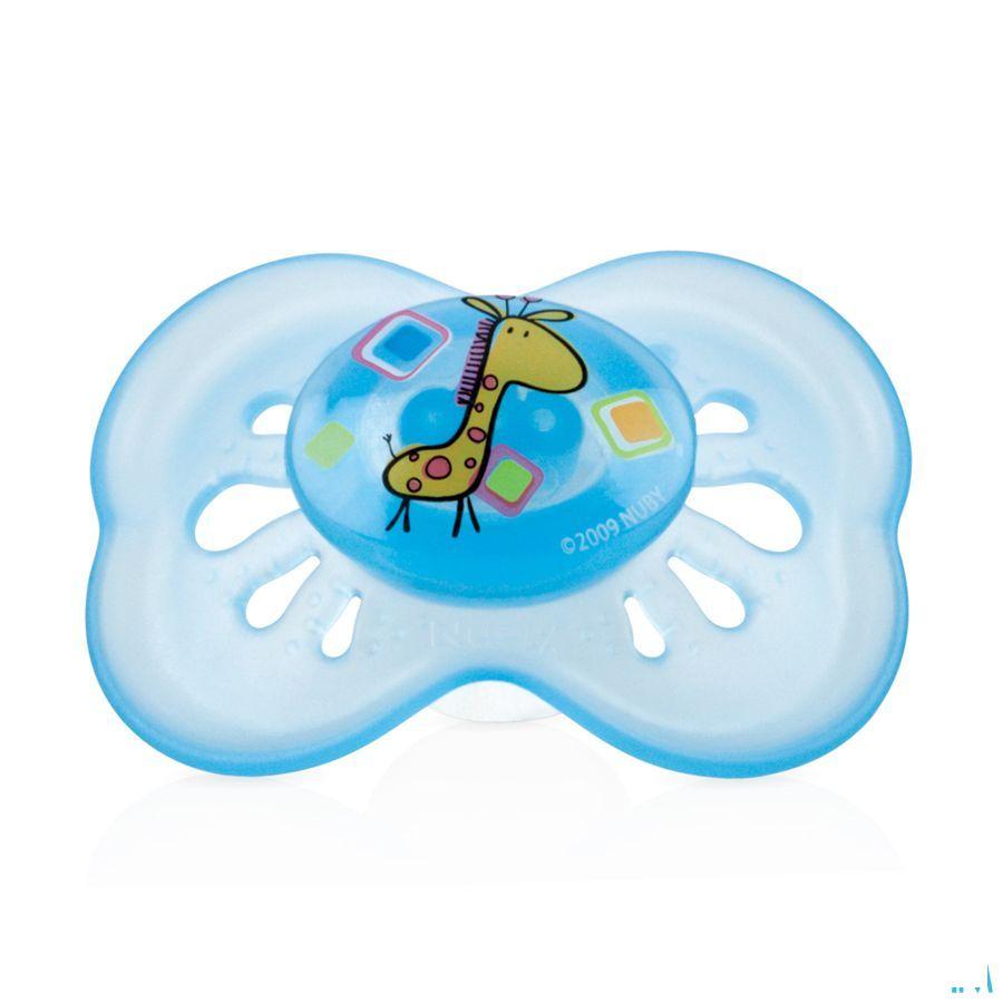 Nuby Pastelsac Ovale Fopspeen - 6-18m  -  New Valmar