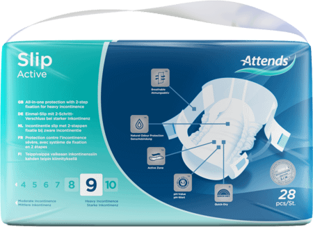 Attends Slip Active 9 Medium 1x28