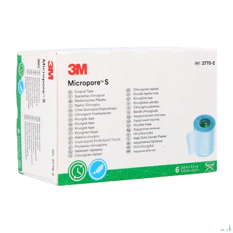 Micropore S 3M Hechtpleister 5 X500Cm  -  3M