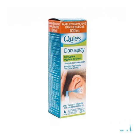 Quies Docuspray Hygiene Oreille sans gaz Spray 100 ml  -  Quies