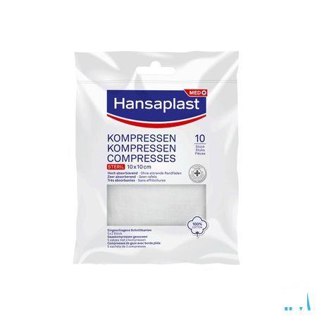 Hansaplast Gaaskompressen 10cmx10cm 10st  -  Beiersdorf