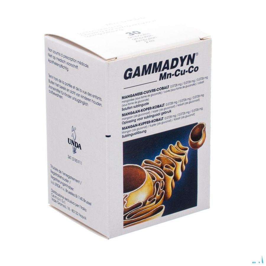 Gammadyn Ampullen 30 X 2 ml Mn-cu-co  -  Unda - Boiron