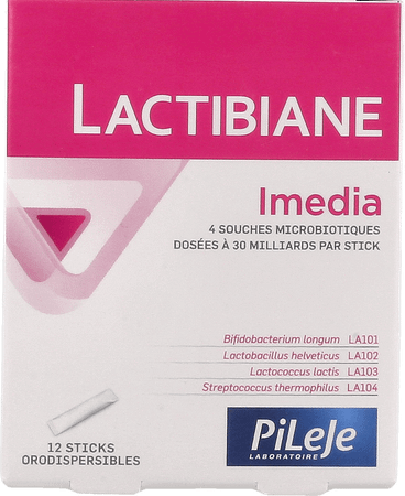 Lactibiane Imedia Sticks 12  -  Pileje
