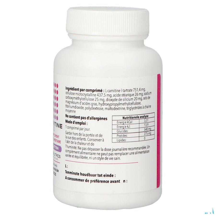 L Carnitine 500 Comprimes 60 Pharmanutrics  -  Pharmanutrics
