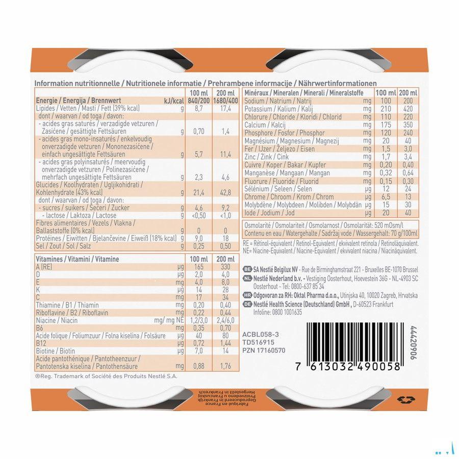 Resource 2.0 Vanille 4x200 ml 12100535  -  Nestle