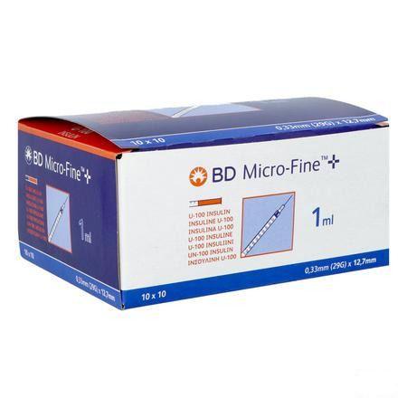 Bd Microfine+ Ins.Spuit 1,0  ml 29G 12,7Mm100 324827