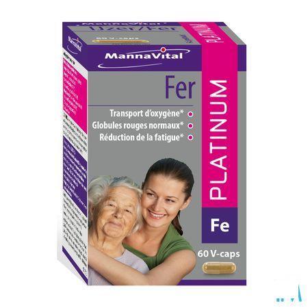 Mannavital Ijzer Platinum V-Capsule 60