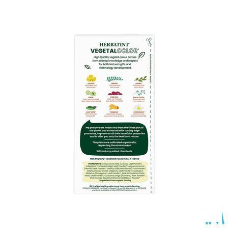 Herbatint Vegetal Color Eco Warm Chestn. Pow.100ml  -  Ocebio