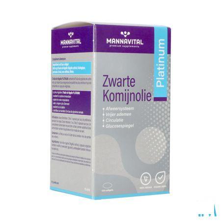 Mannavital Omega 3 Zwarte Komijnolie V-Caps 120