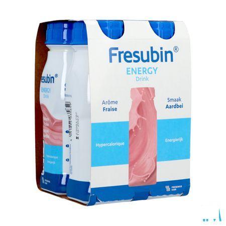 Fresubin Energy Drink Fraise Flacon 4x200 ml  -  Fresenius