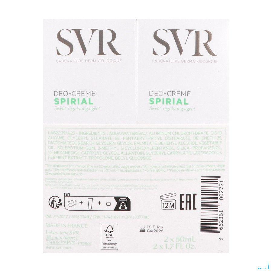 Svr Spirial Deo Creme 2 x 50 ml