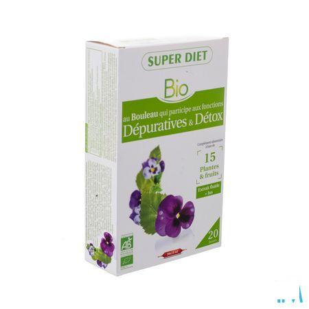 Super Diet Complexe Detox Bio Ampullen 20x15 ml  -  Superdiet Laboratoires