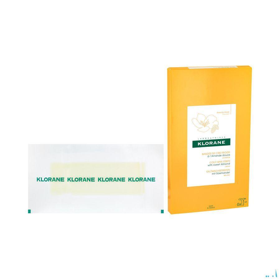 Klorane Depilatoires Cire Froide Jambes Bandes 6