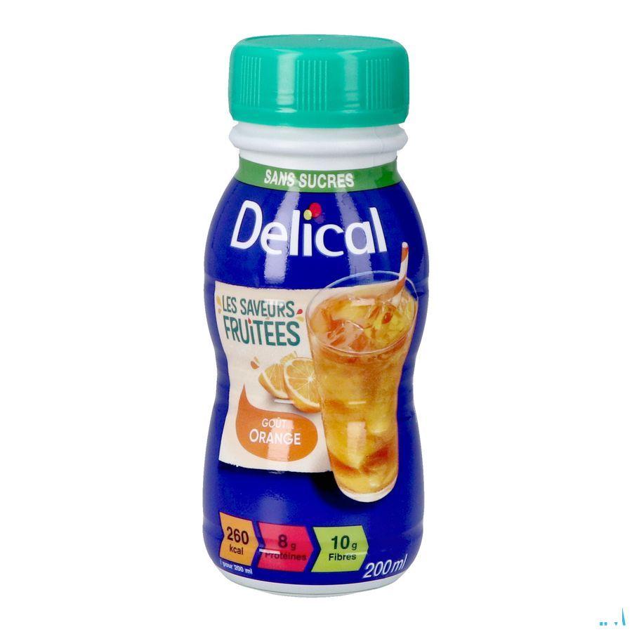 Delical Fuitdrink Z/Suiker Sinaasapp. 4X200 ml