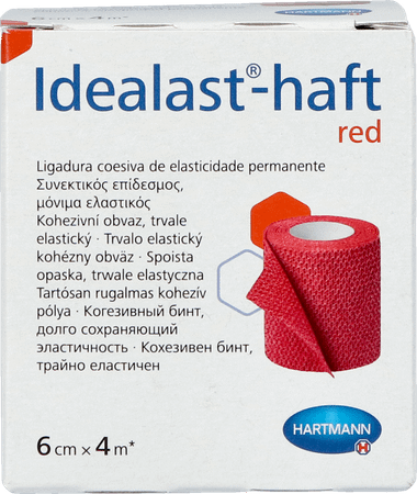 Idealast-haft Rood 6cmx4m 1 P/s  -  Hartmann