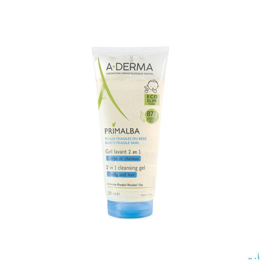 Aderma Primalba Gel Lavant 2 En 1 Tube 200 ml  -  Aderma