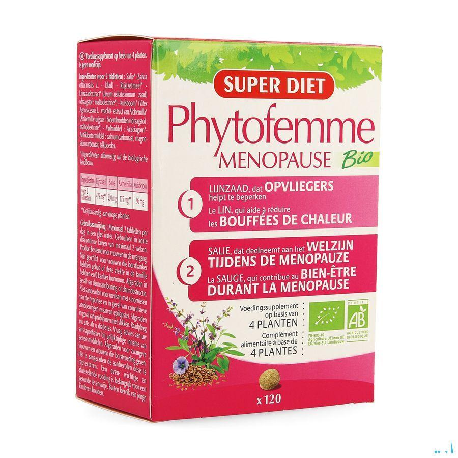 Phytofemme Menopauze Tabletten 120 11298  -  Superdiet Laboratoires