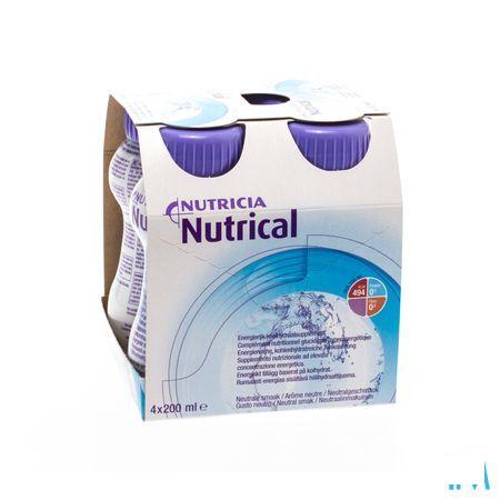 Nutrical Neutraal Fles 4x200 ml 573707  -  Nutricia