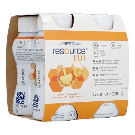 Resource Fruit Orange 4x200 ml 12415272  -  Nestle