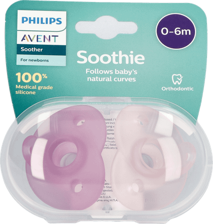 Philips Avent Sucette +0M Soothie Girl 2