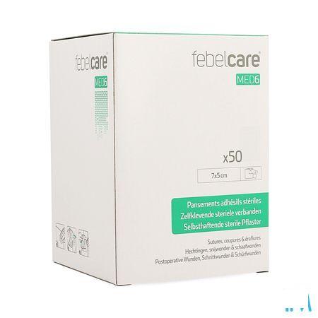 Febelcare Med6 Zelfkl. Steriele Verband.7x5cm 50st