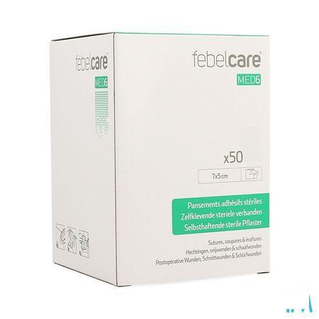 Febelcare Med6 Zelfkl. Steriele Verband.7x5cm 50st