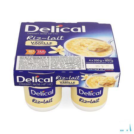 Delical Rijstpap Vanille 4x200 gr  -  Bs Nutrition