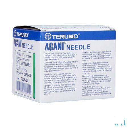 Terumo Aiguille Agani 21G 1 1/2 Rb Vert 100  -  Terumo Europe