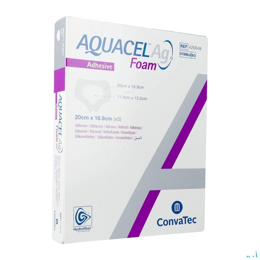 Aquacel Ag Foam Adhesif Sacral 5