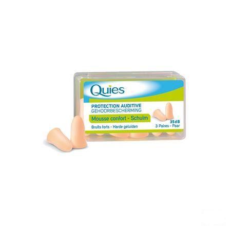 Quies Oordoppen Mousse Huidkleur 3 Paar  -  Quies