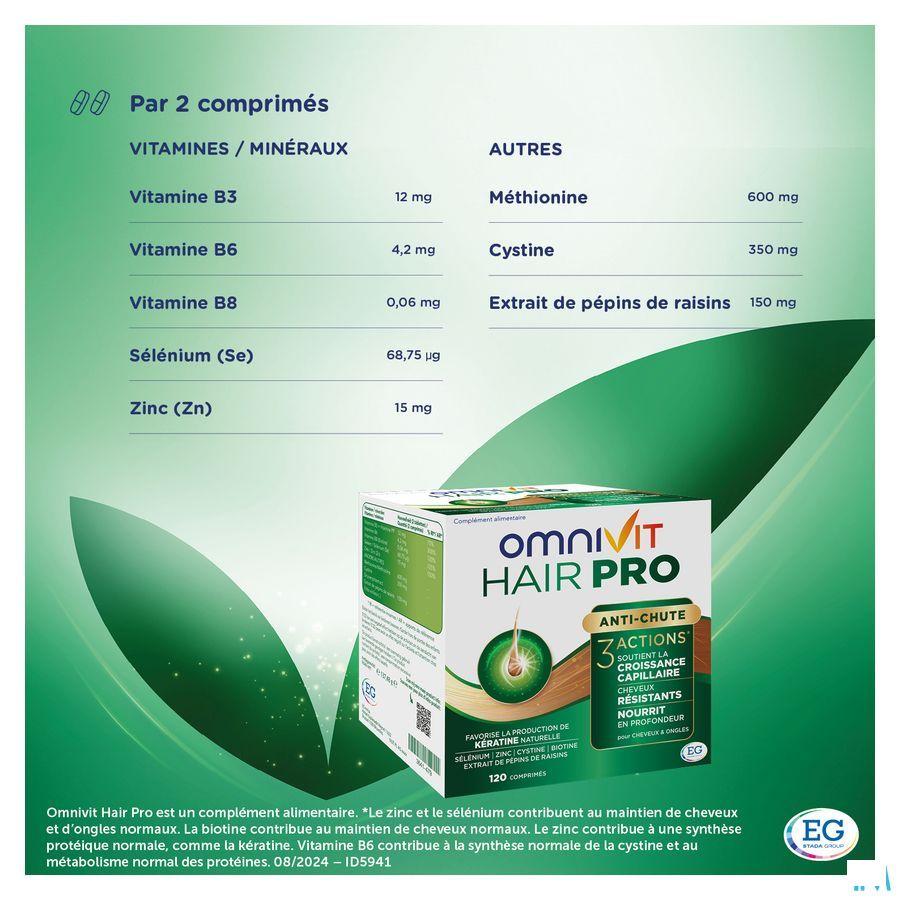 Omnivit Hair Pro Nutri Repair Comprimes 180
