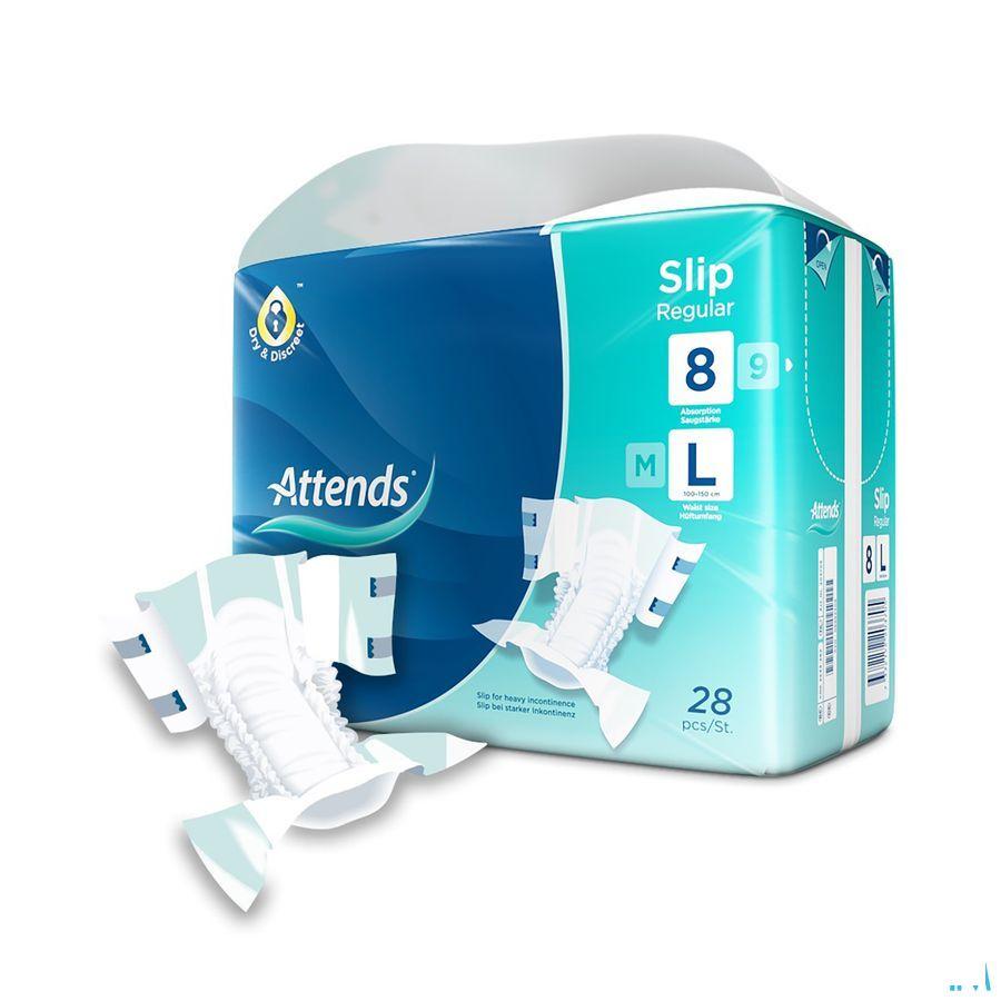Attends Slip Regular Plus 8L 1X28  -  Attends