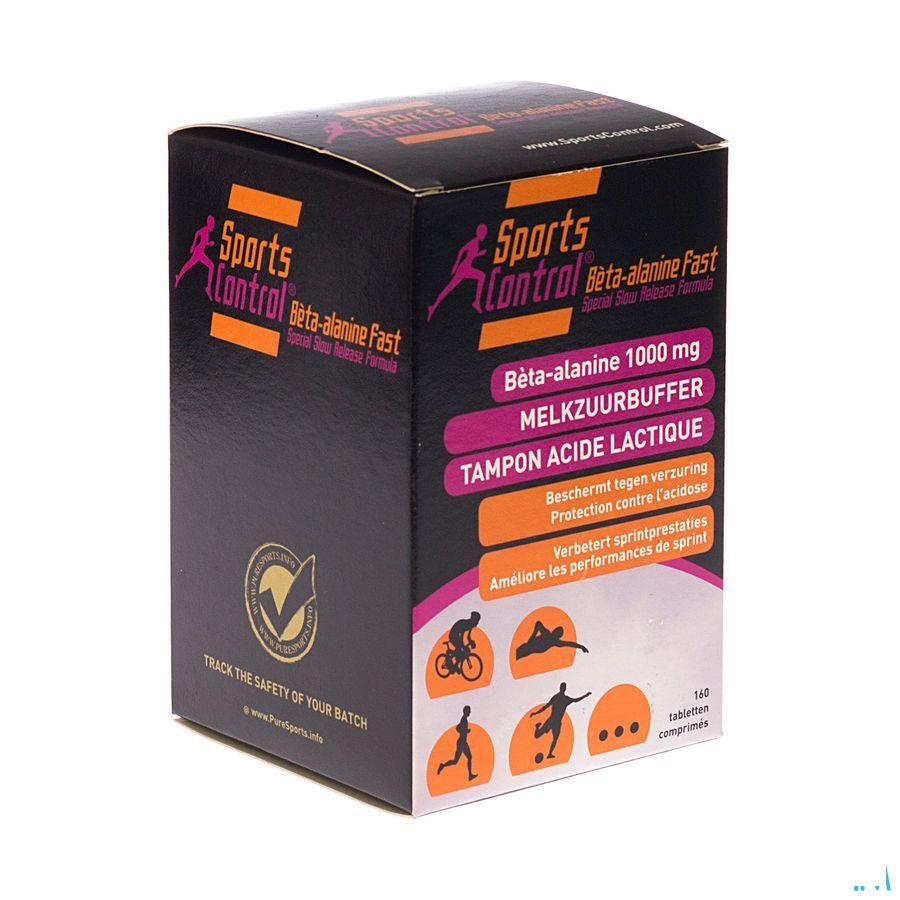 Sportscontrol Beta-alanine-fast (slow)pot Tabletten 160 
