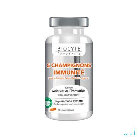 Biocyte 5 Paddestoelen Capsule 30  -  Biocyte