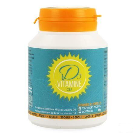 Vitamine D3 Cbf 2000UI Softgels 180