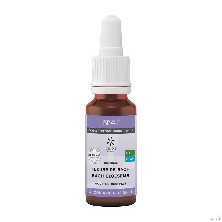 Fleurs De Bach Bio Nr 41 Gouttes Concentration 20 ml  -  Eureka Pharma