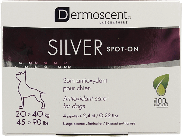 Dermoscent Silver Spot et. Hond 20-40kg 4x2,4 ml 