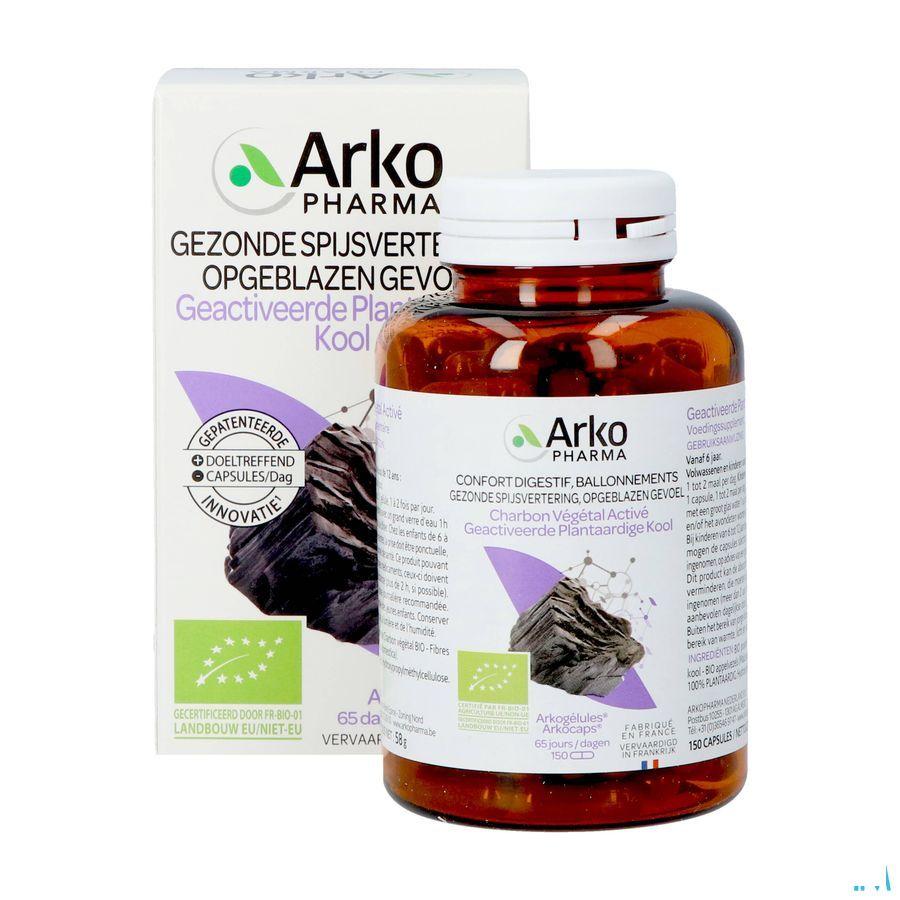 Arkocaps Plantaardig Kool Capsule 150  -  Arkopharma
