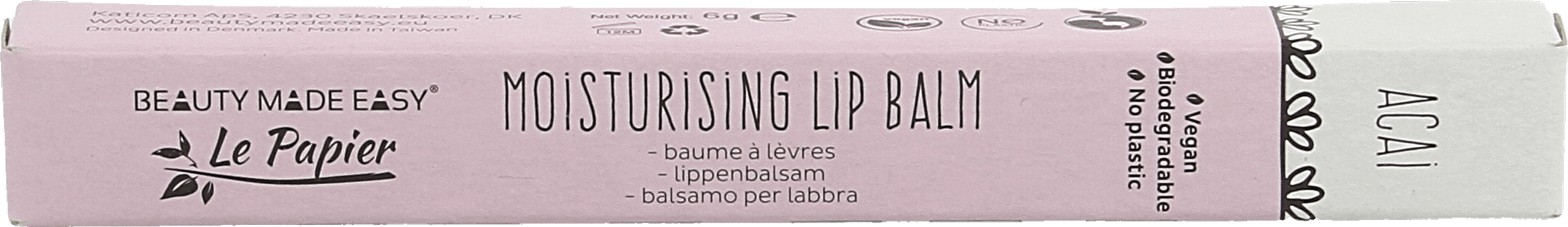 Fisa Cosmetics Le Papier Lip Balm Acai 6G