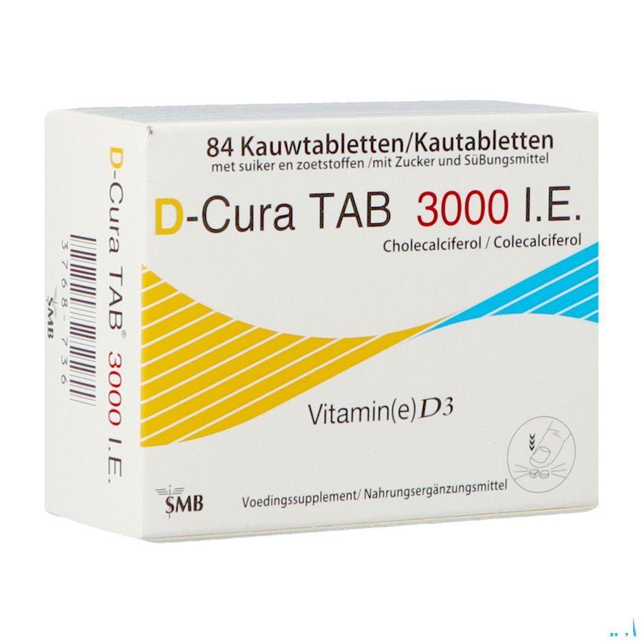 D-cura Tab 3000 kauwtabletten 84