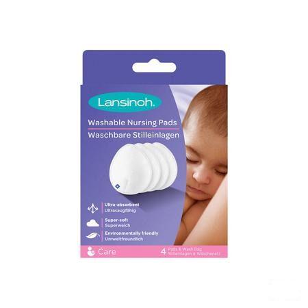 Lansinoh Borstcompressen Wasbaar 4 St  -  Lansinoh Laboratories