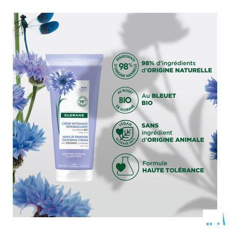 Klorane Visage Creme Nett Demaq Bleuet Bio 200 ml